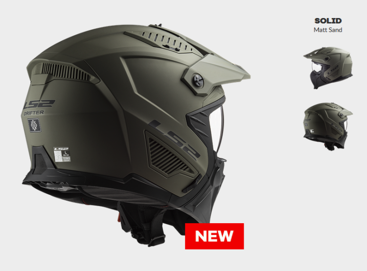 LS2 OF606 DRIFTER SOLID MATT SAND