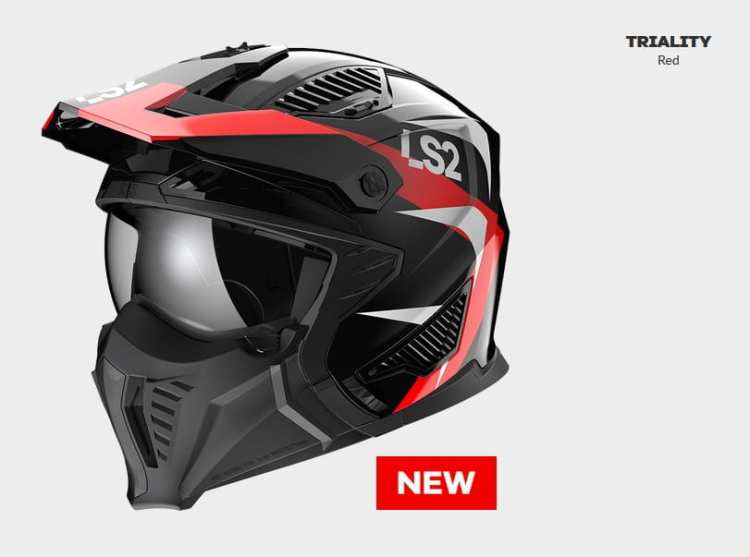 KASK LS2 OF606 DRIFTER TRIALITY RED