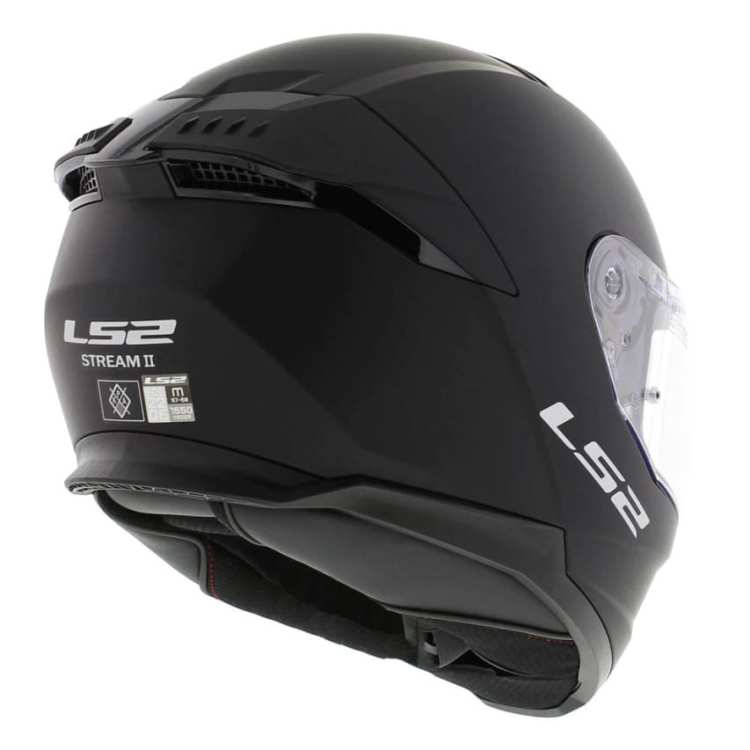 KASK MOTOCYKLOWY LS2 KASK LS2 FF808 STREAM II SOLID MATT BLACK BLENDA - Czarny matt ! Model 2023
