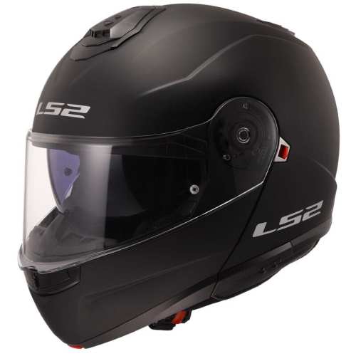KASK MOTOCYKLOWY LS2 SZCZĘKOWY FF908 STROBE II SOLID MATT BLACK-06 - kolor Czarny Matt