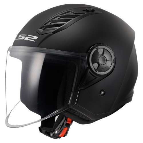 KASK Otwarty Jet LS2 OF616 AIRFLOW II SOLID MATT BLACK - 06 (czarny Matt)