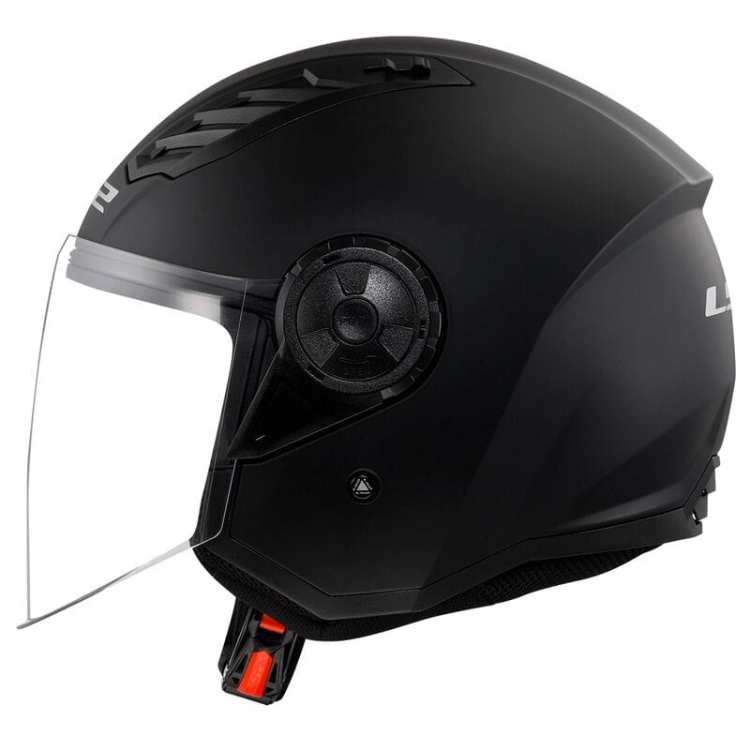 aaa KASK Otwarty Jet LS2 OF616 AIRFLOW II SOLID MATT BLACK - 06 (czarny Matt)