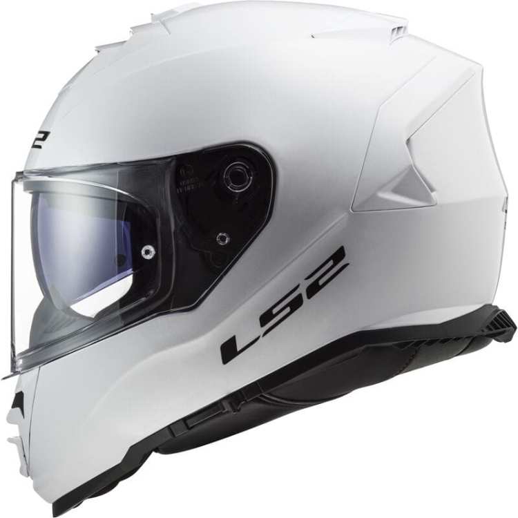 aaa KASK Motocyklowy LS2 FF800 STORM II SOLID WHITE ( biały połysk )