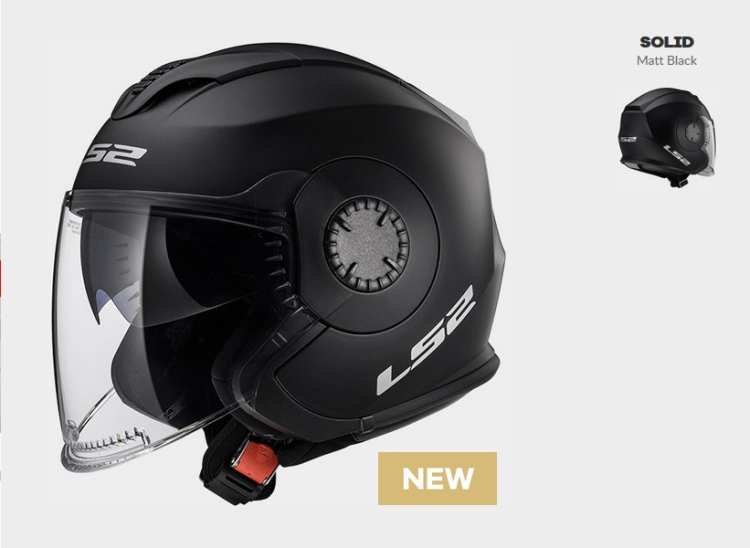 of570  KASK LS2 OF570 VERSO SOLID MATT BLACK