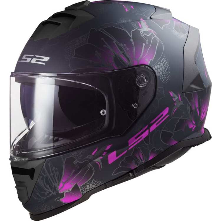 KASK Motocyklowy LS2 FF800 STORM II BURST MATT BLACK PINK HOMOLOGATION: ECE 22.06 - Kask damski