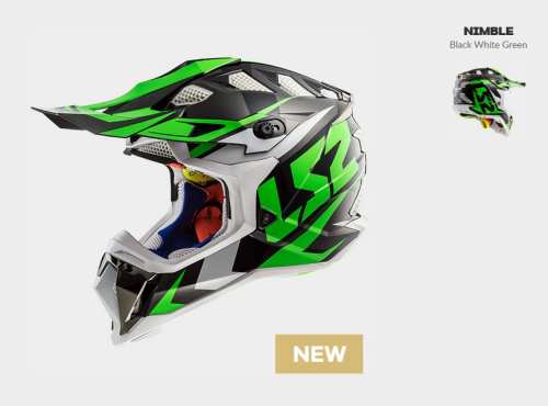 KASK LS2 MX470 SUBVERTER NIMBLE BL/WHITE GREEN 