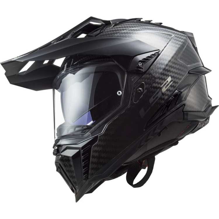 KASK MOTOCYKLOWY ENDURO OFF ROAD KASK LS2 MX701 C EXPLORER SOLID CARBON nowość 2023/24