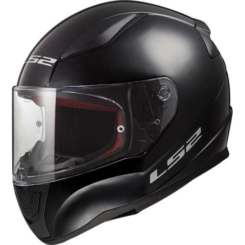 KASK MOTOCYKLOWY KASK LS2KASK LS2 FF353 RAPID II SOLID BLACK-06 / HOMOLOGATION: ECE 22.06 - kask w połysku
