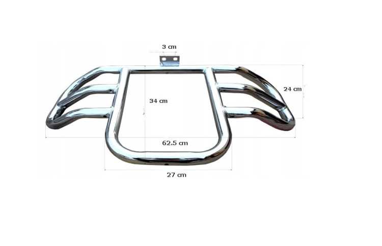 GMOLE , RURY CHROMOWANE CHOPPER MOTOCYKL