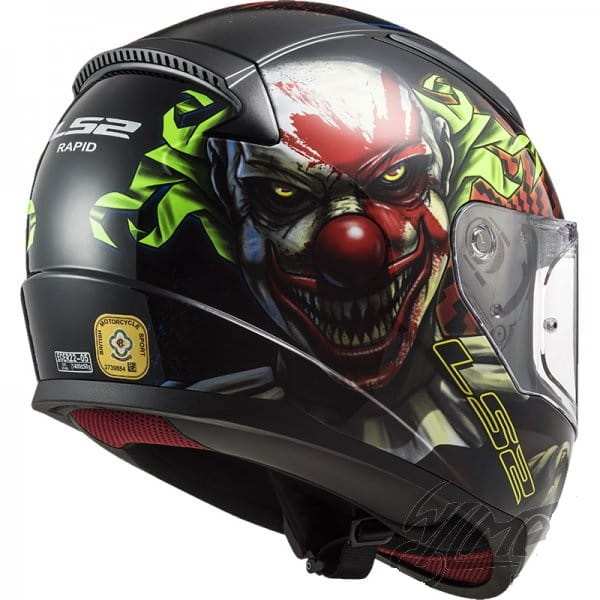KASK MOTOCYKLOWY COMFORT LS2 FF353 RAPID HAPPY DREAMS BLACK nowość: 2021, Integrálna prilba