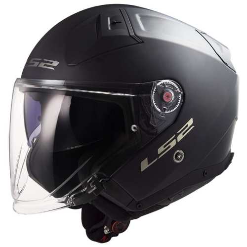 Kask Motocyklowy KASK LS2 OF603 INFINITY II SOLID MATT BLACK-06 z Pinlockiem