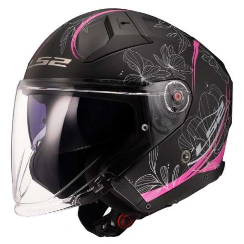 Kask Motocyklowy KASK LS2 OF603 INFINITY II LOTUS MATT PINK -06 z Pinlockiem HOMOLOGATION: ECE 22.06 * Kask damski