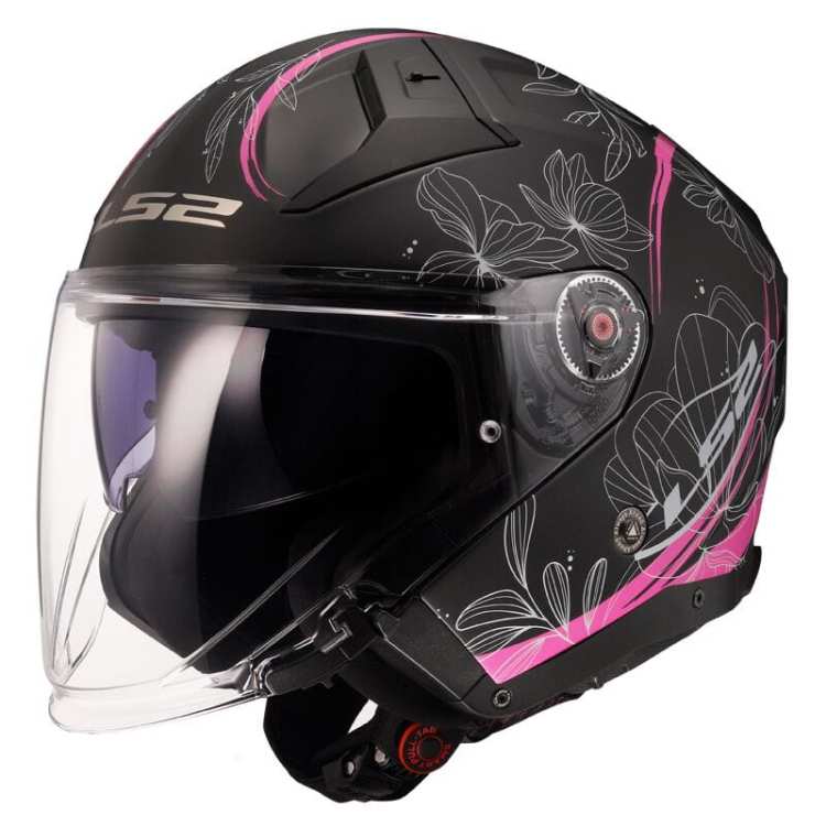 Kask Motocyklowy KASK LS2 OF603 INFINITY II LOTUS MATT PINK -06 z Pinlockiem HOMOLOGATION: ECE 22.06 * Kask damski