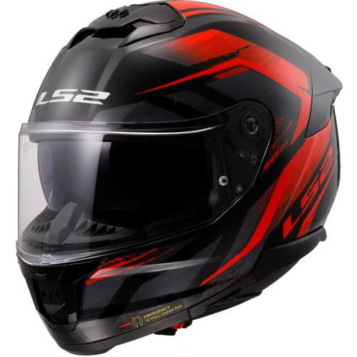 KASK MOTOCYKLOWY LS2 KASK LS2 FF808 STREAM II FURY BLACK RED - 06 Model 2023/2024 HOMOLOGATION: ECE 22.06