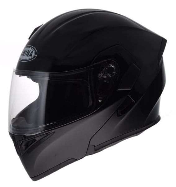KASK MOTOCYKLOWY, KASK AWINA CZARNY OTWIERANA SZCZĘKA - 06 - HOMOLOGATION: ECE 22.06 - NOWOŚĆ 2024