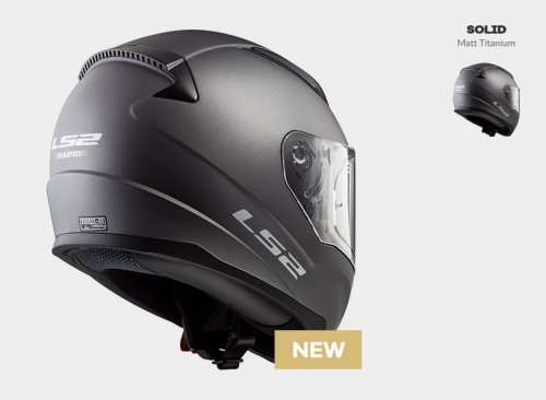 KASK MOTOCYKLOWY KASK LS2 FF353 RAPID MATT TITANIUM,