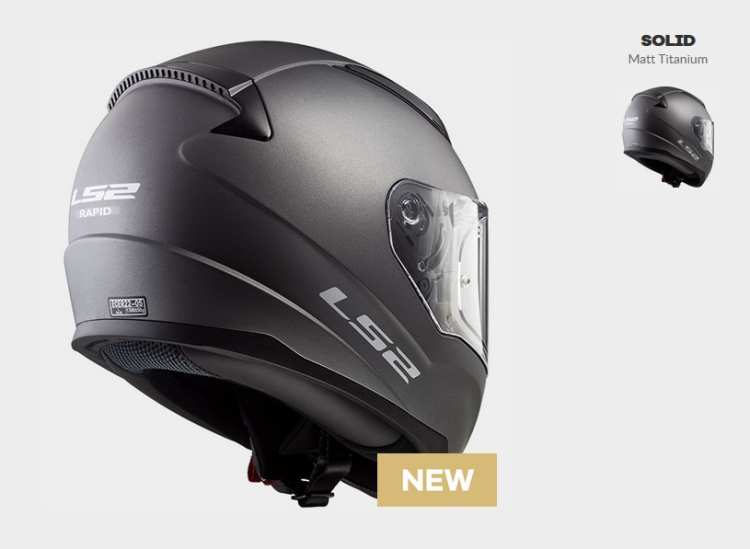 KASK MOTOCYKLOWY KASK LS2 FF353 RAPID MATT TITANIUM,