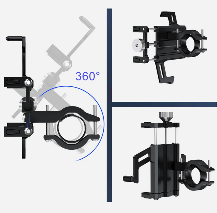 MOCNY UCHWYT TELEFONU MOTOCYKL, ROWER, CROSS, QUAD