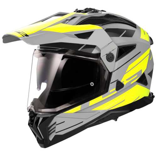 KASK MOTOCYKLOWY CROSS ENDURO MX702 PIONEER II NAMIB MATT GREY H-V YEL -06 ( mattowy )