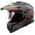 KASK MOTOCYKLOWY CROSS ENDURO MX702 PIONEER II CRAZY MATT BLACK RED (matt )