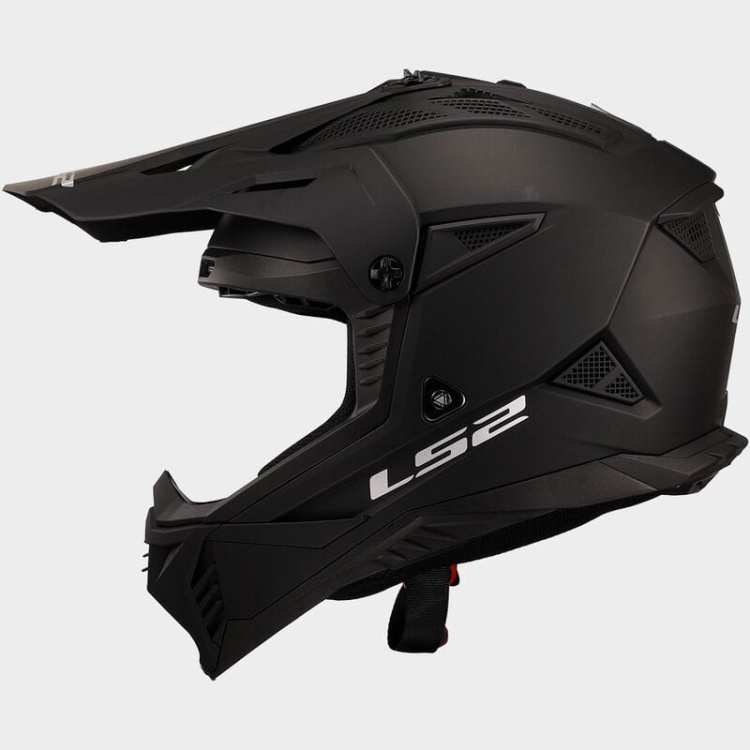 KASK MOTOCYKLOWY CROSS ENDURO MX708 FAST II SOLID MATT BLACK