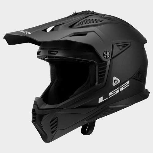 KASK MOTOCYKLOWY CROSS ENDURO MX708 FAST II SOLID MATT BLACK -06