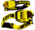 Gogle motocyklowe Just1 IRIS TRACK BLACK YELLOW