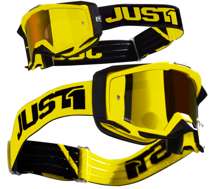 Gogle motocyklowe Just1 IRIS TRACK BLACK YELLOW