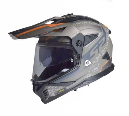 KASK MOTOCYKLOWY CROSS ENDURO LS2 MX702 PIONEER II DEVOR MATT SAND