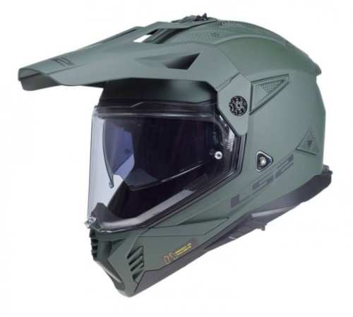 KASK MOTOCYKLOWY CROSS ENDURO MX702 PIONEER II SOLID MATT MILITARY  - kask matowy