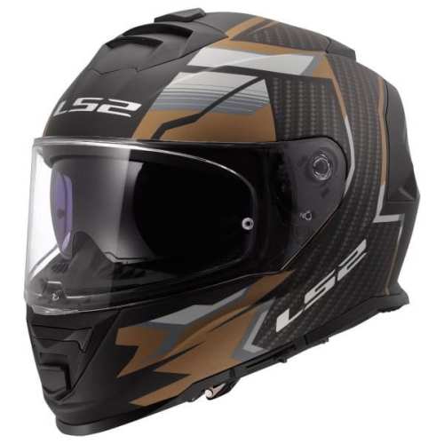 KASK MOTOCYKLOWY LS2 FF800 STORM II TRACKER TRACKER MATT BLACK GOLD - 06 - Homologacja ECE 22.06 AK1680024428