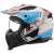 Kask Motocyklowy KASK LS2 OF606 DRIFTER DEVOR MATT WHITE BLUE -06 homologacja: ECE 22.06