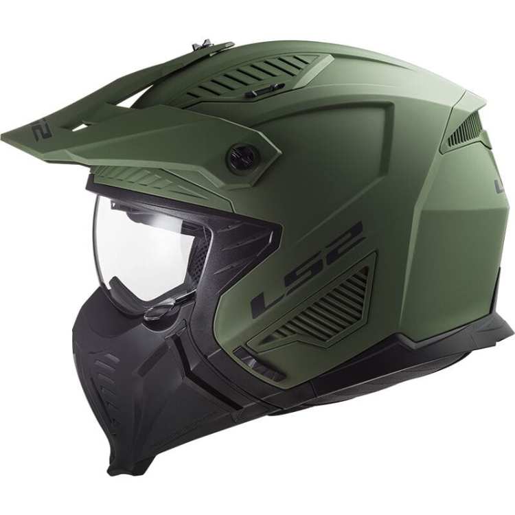 Kask Motocyklowy KASK LS2 OF606 DRIFTER SOLID MATT MILITARY GREEN -06 homologacja: ECE 22.06