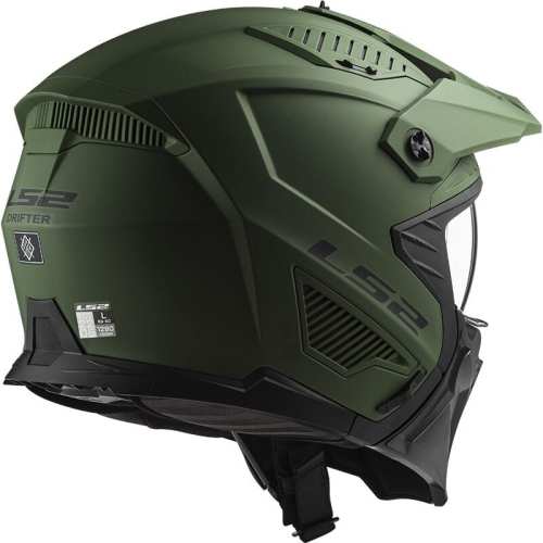 Kask Motocyklowy KASK LS2 OF606 DRIFTER SOLID MATT MILITARY GREEN -06 homologacja: ECE 22.06