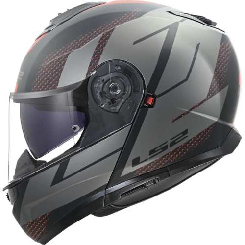 KASK MOTOCYKLOWY LS2 SZCZĘKOWY FF908 STROBE II CODE MATT BLACK GREY -06 HOMOLOGATION: ECE 22.06 P/J