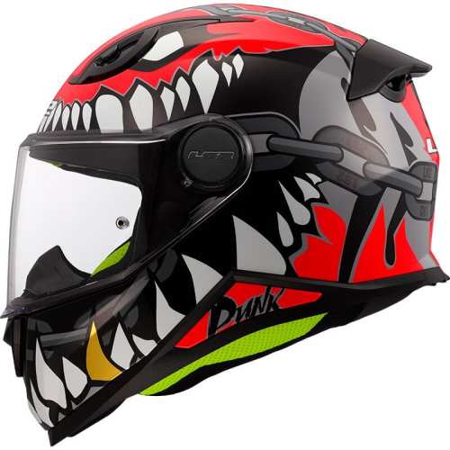 KASK LS2 KASK LS2 FF812 PUNK GREY RED - kask dla dziecka junior