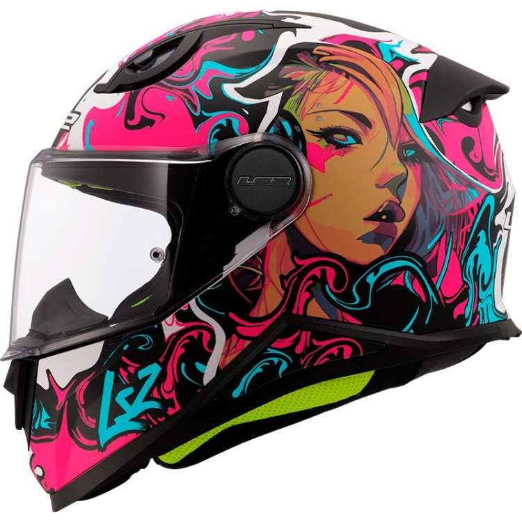 KASK LS2 KASK LS2 FF812 CYBERG MATT PURPLE CYAN - kask dla dziecka junior
