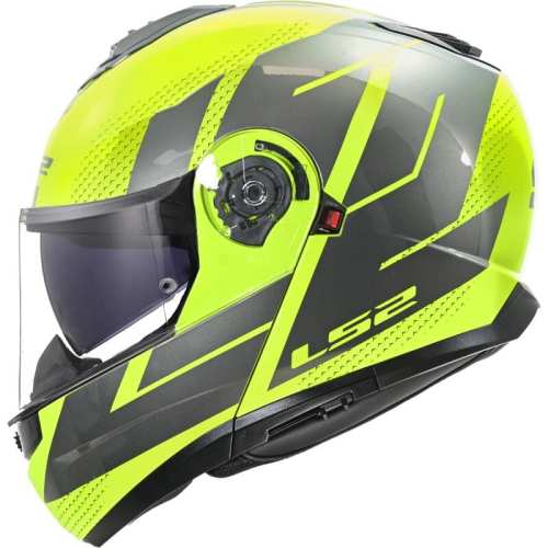 KASK MOTOCYKLOWY LS2 SZCZĘKOWY FF908 STROBE II CODE H-V YELLOW GREY -06 HOMOLOGATION: ECE 22.06 P/J