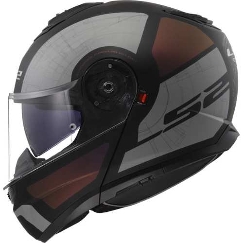 KASK MOTOCYKLOWY LS2 SZCZĘKOWY FF908 STROBE II ORION MATT BLACK PUR.BLUE HOMOLOGATION: ECE 22.06 P/J