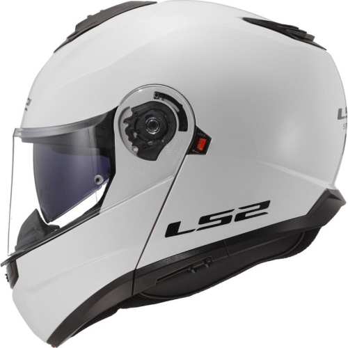 KASK MOTOCYKLOWY LS2 SZCZĘKOWY FF908 STROBE II SOLID WHITE - kolor Biały połysk HOMOLOGATION: ECE 22.06 P/J