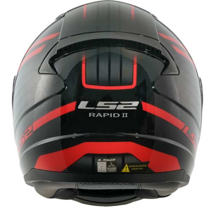 KASK MOTOCYKLOWY KASK LS2KASK LS2 FF353 RAPID II CIRCUIT BLACK RED
