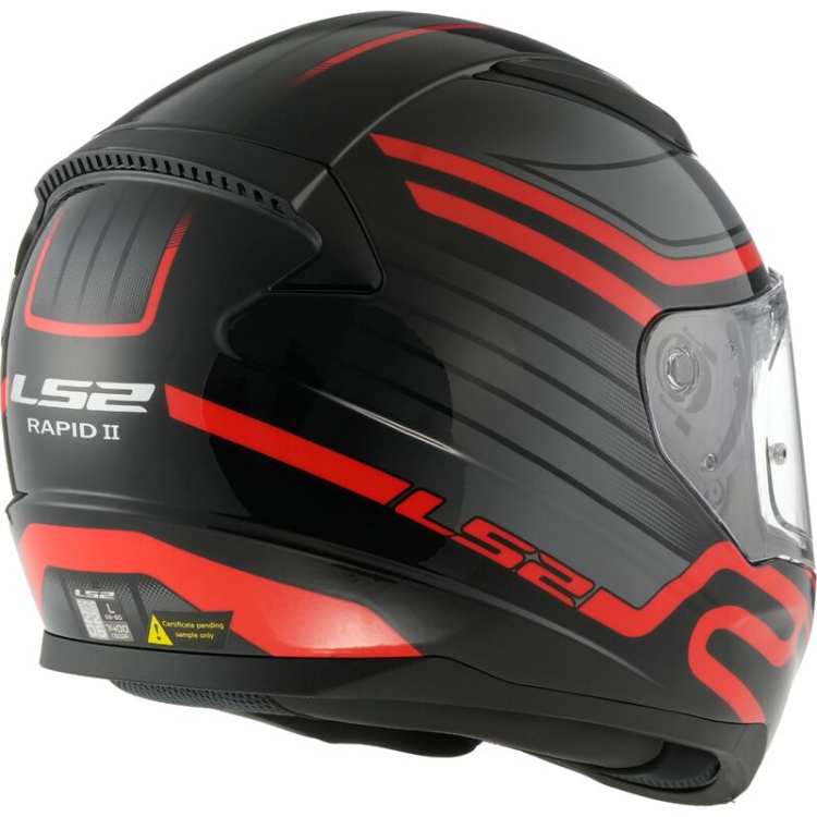 KASK MOTOCYKLOWY KASK LS2KASK LS2 FF353 RAPID II CIRCUIT BLACK RED - 06 / HOMOLOGATION: ECE 22.06