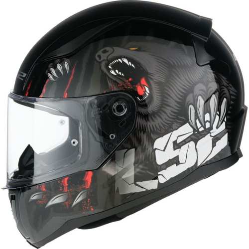 KASK MOTOCYKLOWY KASK LS2KASK LS2 FF353 RAPID II CLAW BLACK - 06 / HOMOLOGATION: ECE 22.06