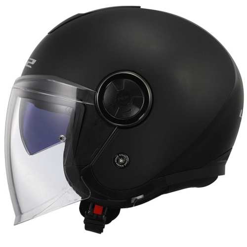 KASK Otwarty Jet LS2 OF620 CLASSY MATT BLACK -06 HOMOLOGATION: ECE 22.06