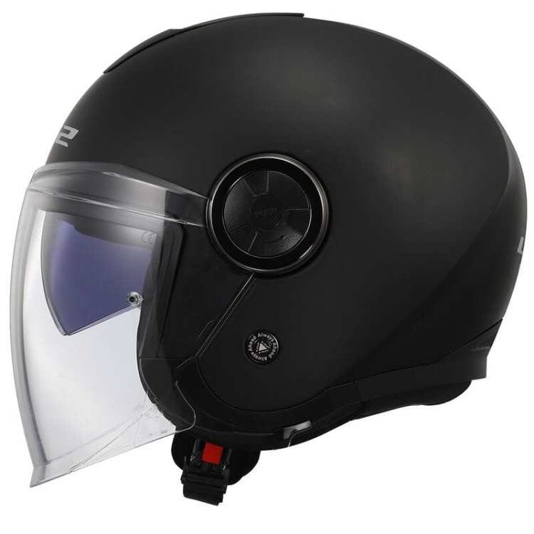 KASK Otwarty Jet LS2 OF620 CLASSY MATT BLACK -06 HOMOLOGATION: ECE 22.06