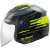 KASK Otwarty Jet LS2 OF616 AIRFLOW II BRUSH BLACK H-V YEELOW -06 HOMOLOGATION: ECE 22.06