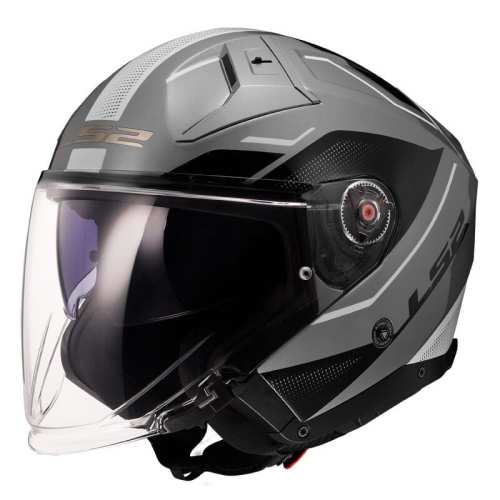 Kask Motocyklowy KASK LS2 OF603 INFINITY II VEYRON GREY WHITE