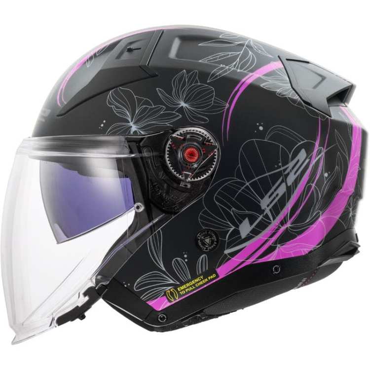 Kask Motocyklowy KASK LS2 OF603 INFINITY II LOTUS MATT PINK -06 z Pinlockiem HOMOLOGATION: ECE 22.06 * Kask damski