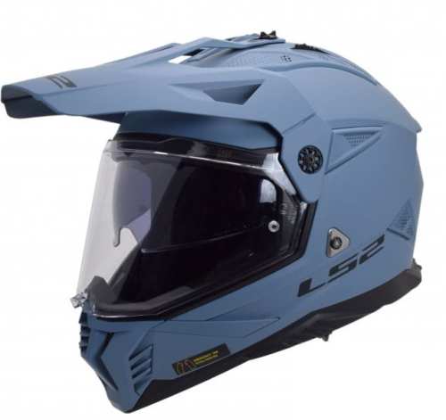 KASK MOTOCYKLOWY CROSS ENDURO MX702 PIONEER II SOLID M. MISTY BL -06
