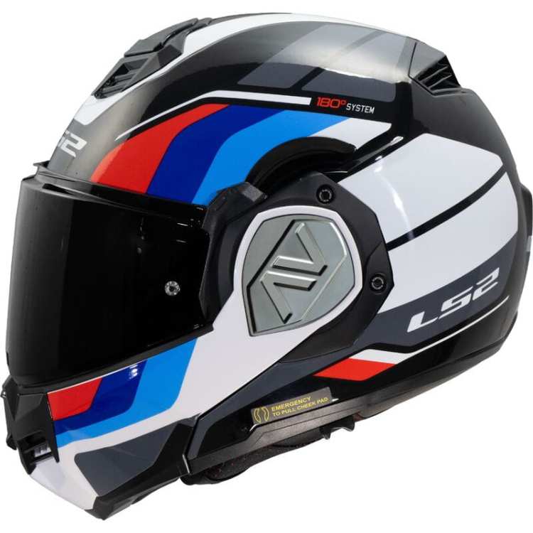 KASK MOTOCYKLOWY KASK LS2 FF906 ADVANT SPORT BLACK BLUE RED